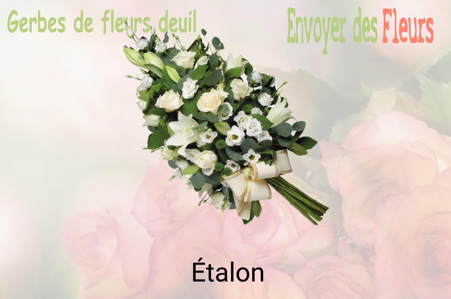 Gerbe de fleurs de deuil livrée à Étalon